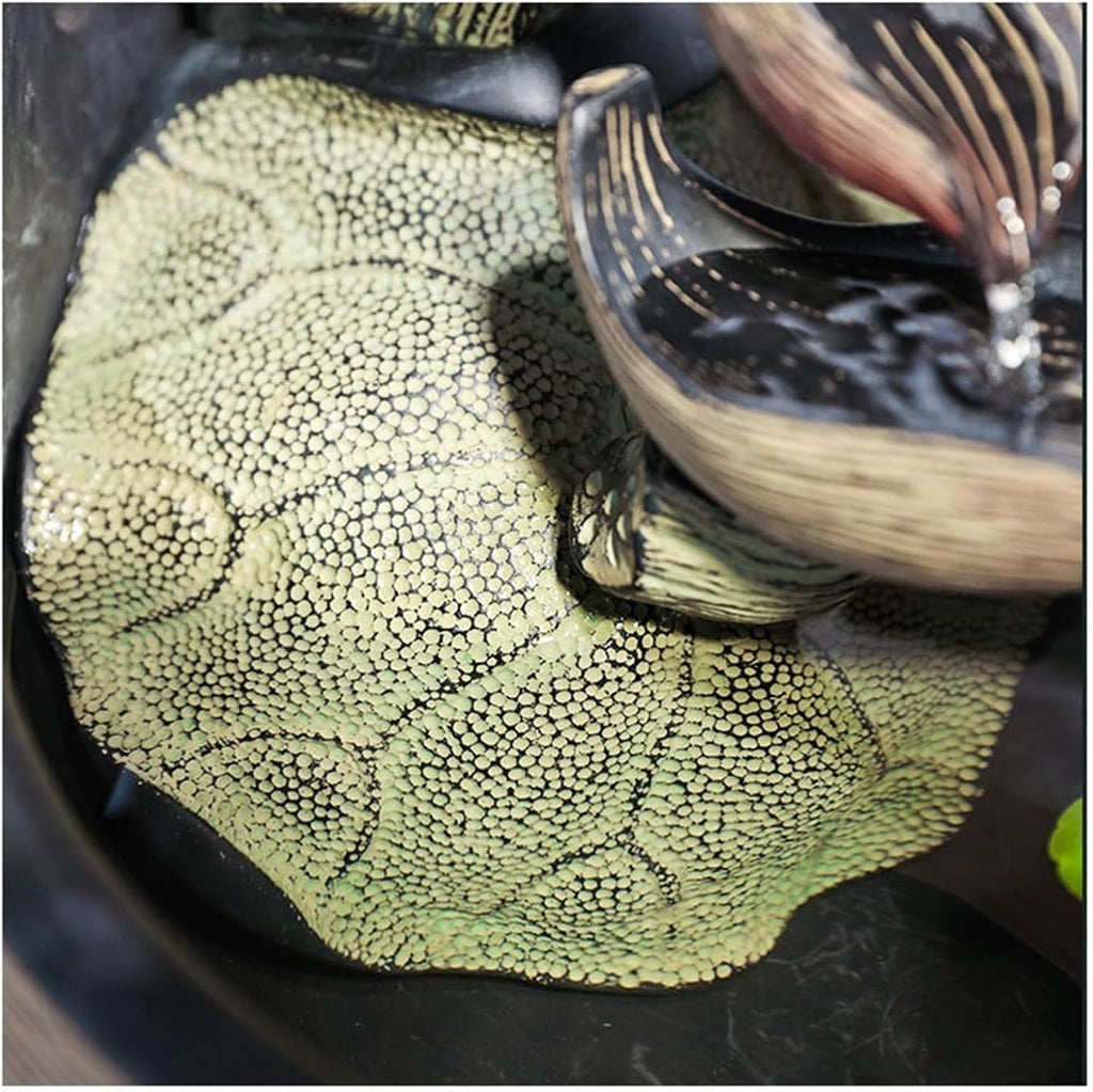 GLigeT Tabletop Fountain Indoor Small Tea Table Water Feature Decorations Creative Lotus Living Room Cycle Desktop Fountain Ornaments Water Fountain Decor