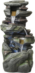 Top Outdoor Water Fountain Outside, Garden Water Fountain Decor for Gardens, Landscaping, Patios, Lawns (Small)