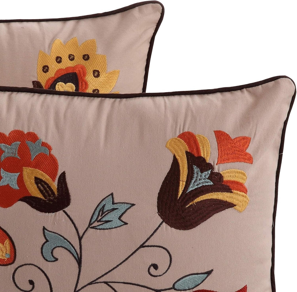 Greenland Home - GL-1010GBSK Sedona Quilt Set, 5-Piece King/Cal King, Gray
