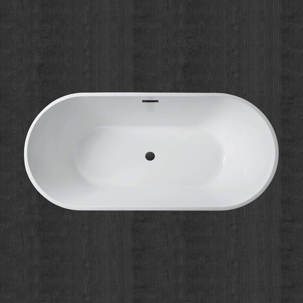 WOODBRIDGE BTA1514-ORB-Drain &O Bathtub, Oil-Rubbed Bronze