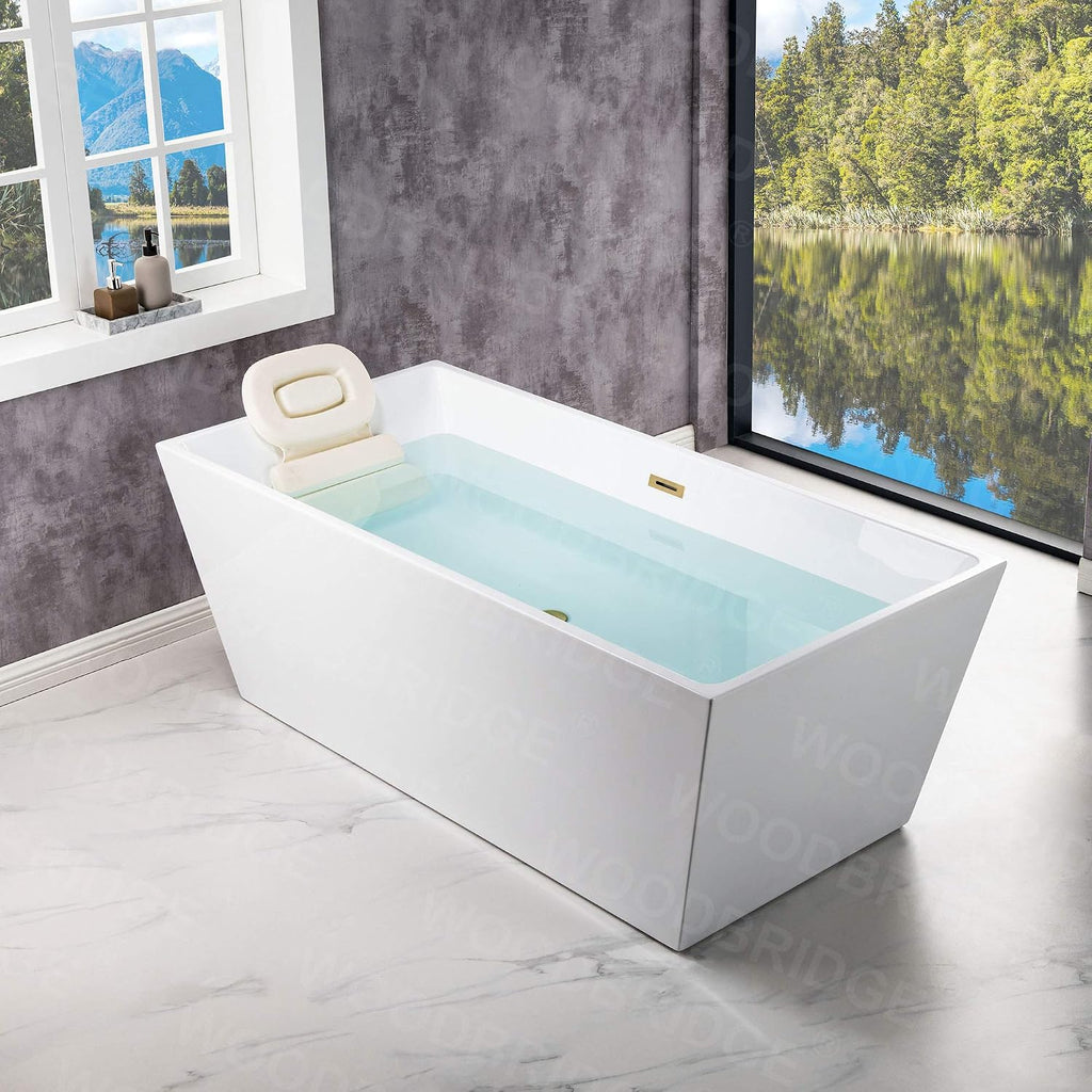 WOODBRIDGE B0003-BG-Drain &O Bathtub, White