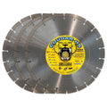 Cougar HS 12 Inch Diamond Concrete Saw Blade, Premium General Purpose Segmented Blade, Dry/Wet Cutting Concrete, Masonry, Brick, & Block 1'-20mm Arbor (3pcs)