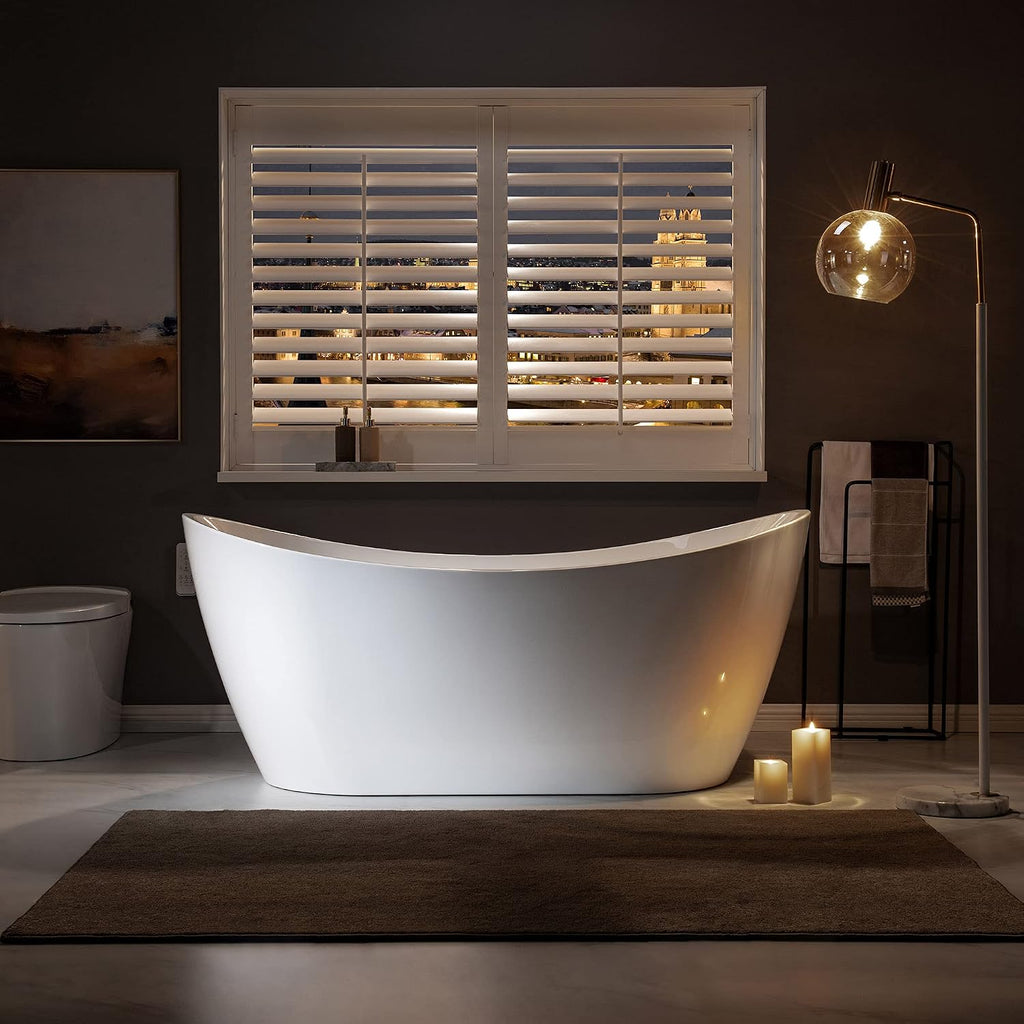 WOODBRIDGE BTA1515-ORB-Drain &O Bathtub, Oil-Rubbed Bronze
