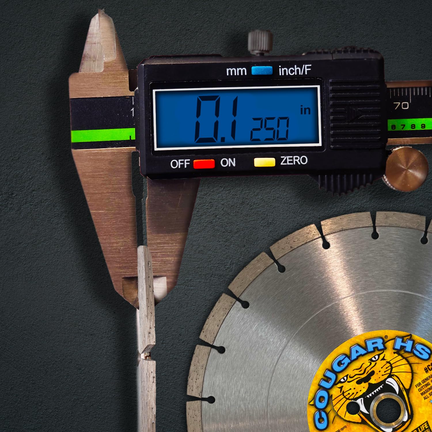 Cougar HS 12 Inch Diamond Concrete Saw Blade, Premium General Purpose Segmented Blade, Dry/Wet Cutting Concrete, Masonry, Brick, & Block 1'-20mm Arbor (3pcs)