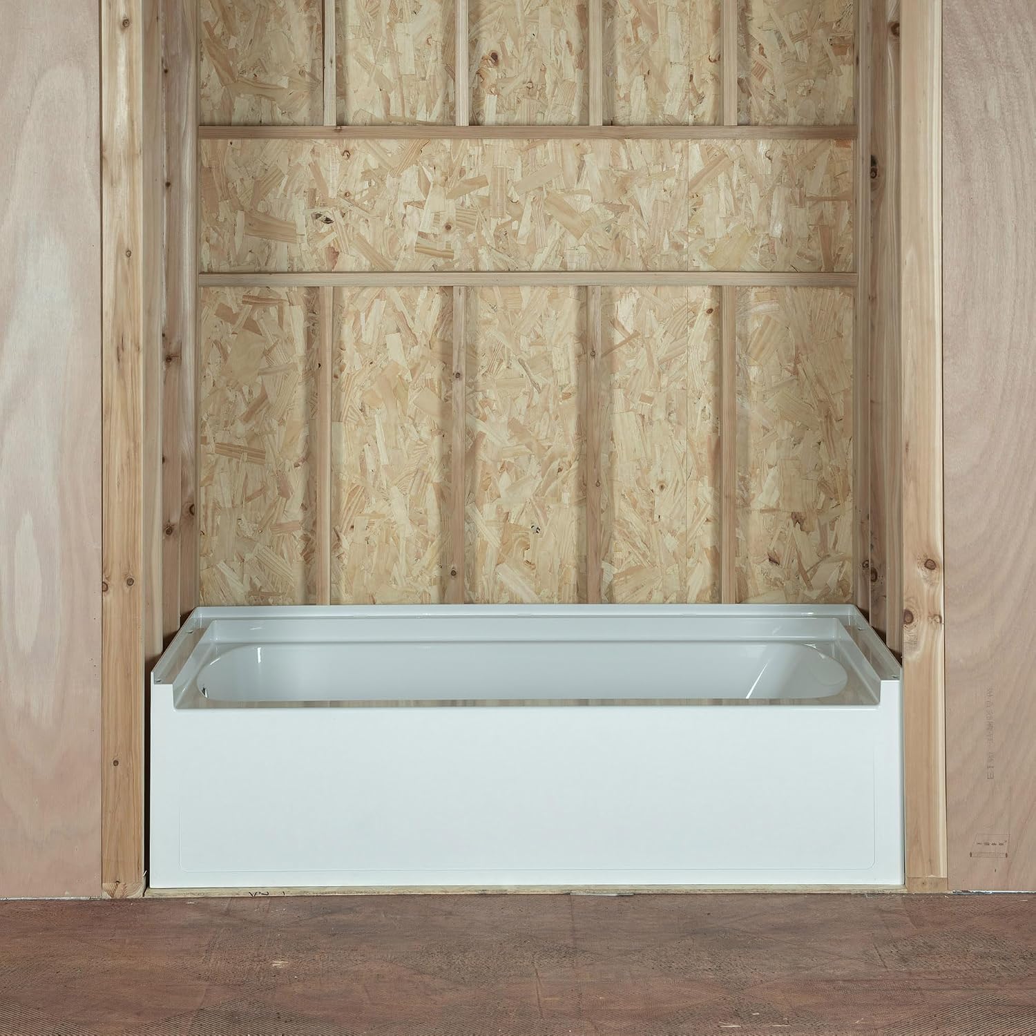 WOODBRIDGE 60' x 32' Alcove Soaking Bathtub in white with Left-Hand Drain Hole – Tub Only (No Wall Panels)