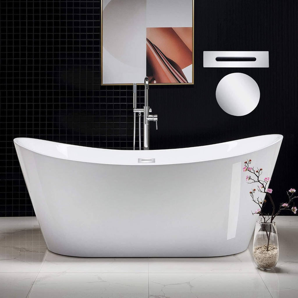 WOODBRIDGE B0017-C-Drain &O Bathtub, Chrome