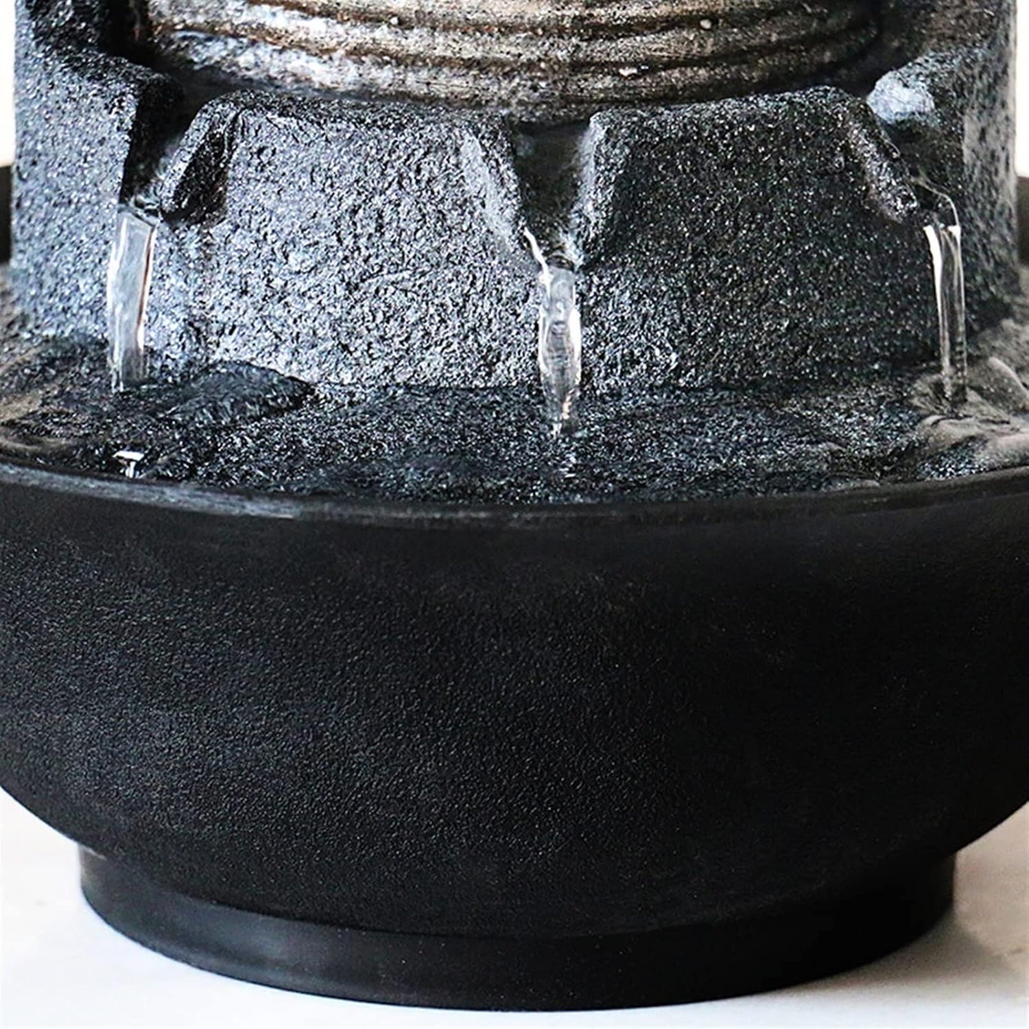 HIHELO Tabletop Fountain Desktop Fountain Living Room Decorative Waterfall Fountain Desk Decorative Fountain Indoor Flowing Water Decorative Fountain Indoor Fountain