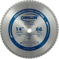 Oshlun SBFS-140066 14-Inch 66 Tooth Saw Blade with 1-Inch Arbor for Stainless Steel