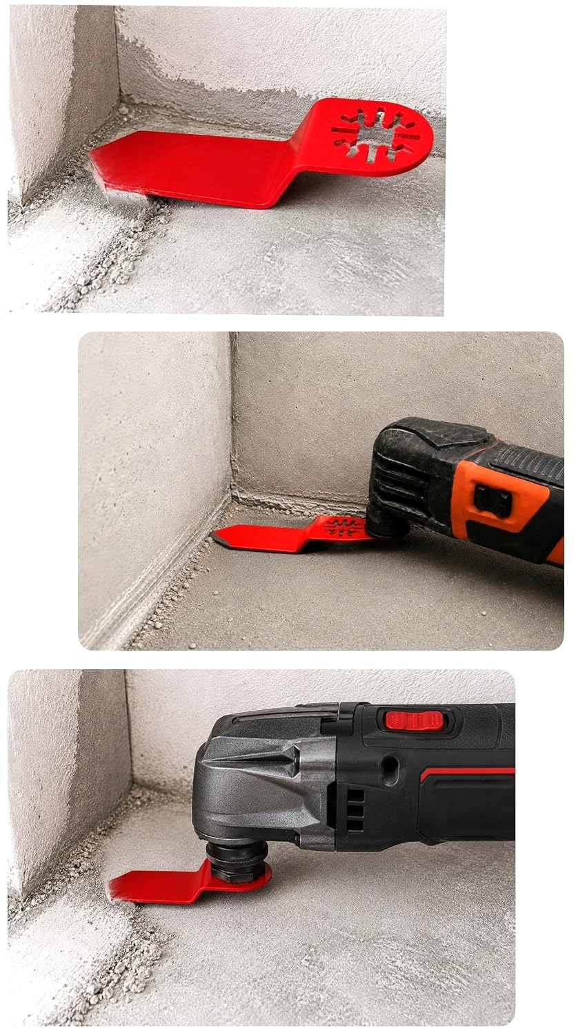 3 Pack Arrow Segment Grinding Oscillating Floor Corner Tool Attachment for Removal Epoxy Mastic Thinset Glue Stucco Tough Concrete Coating 16 grit