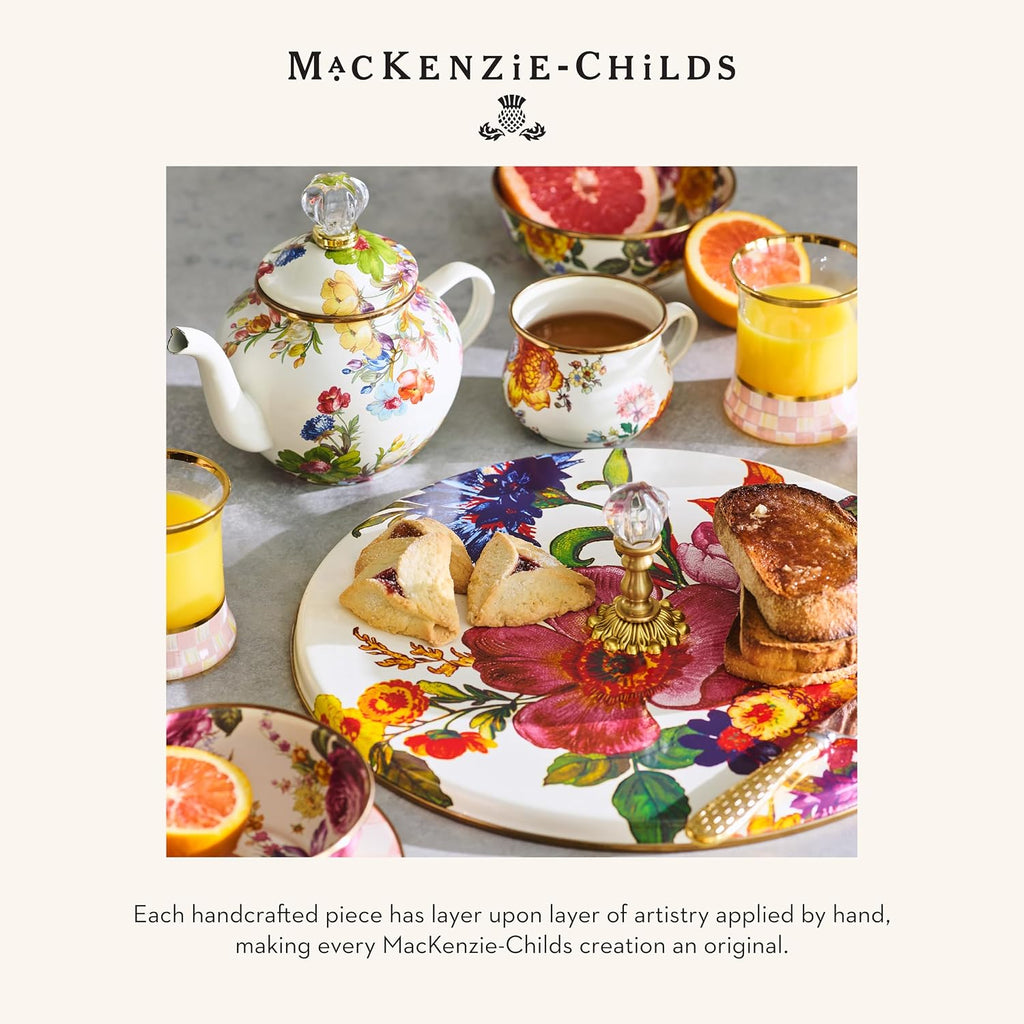 MACKENZIE-CHILDS Entrance Mat, Decorative Outdoor Front-Door Mat, Coir Doormat, Flower Market