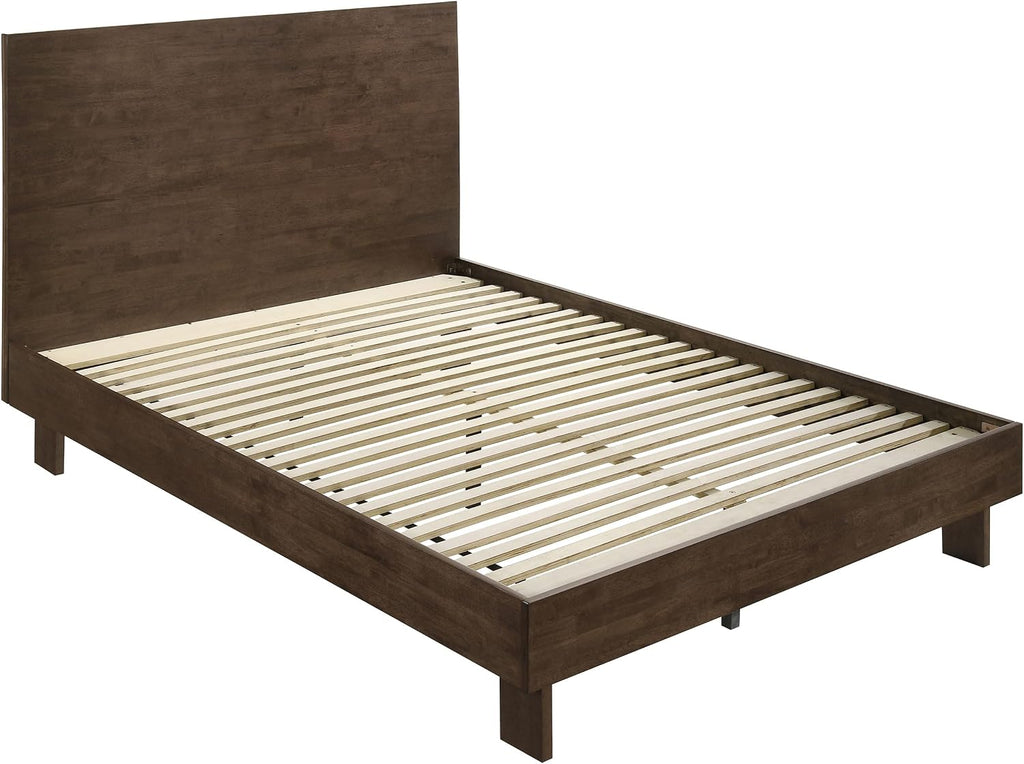 Coaster Home Furnishings Glenwood Transitional 4-Piece Bedroom Set Queen Size Panel Bed Frame 48-inch Headboard Warm Brown 225011Q-S4