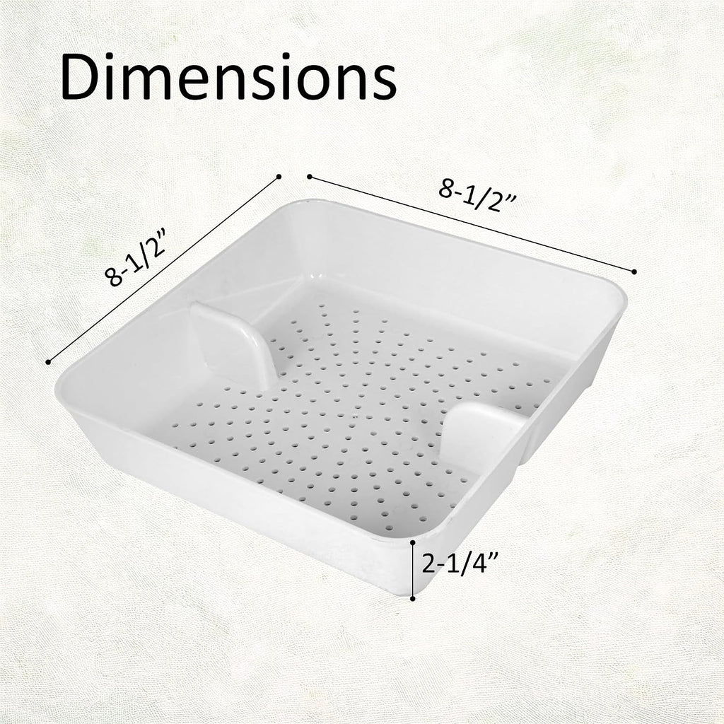 GSW 12 Pcs FS-PB ABS Plastic Floor Sink Drain Strainer Drop-in Basket, Catch Food Particles for Restaurants/Bar/Buffet, Fits in 8-1/2' Floor Sink Holes