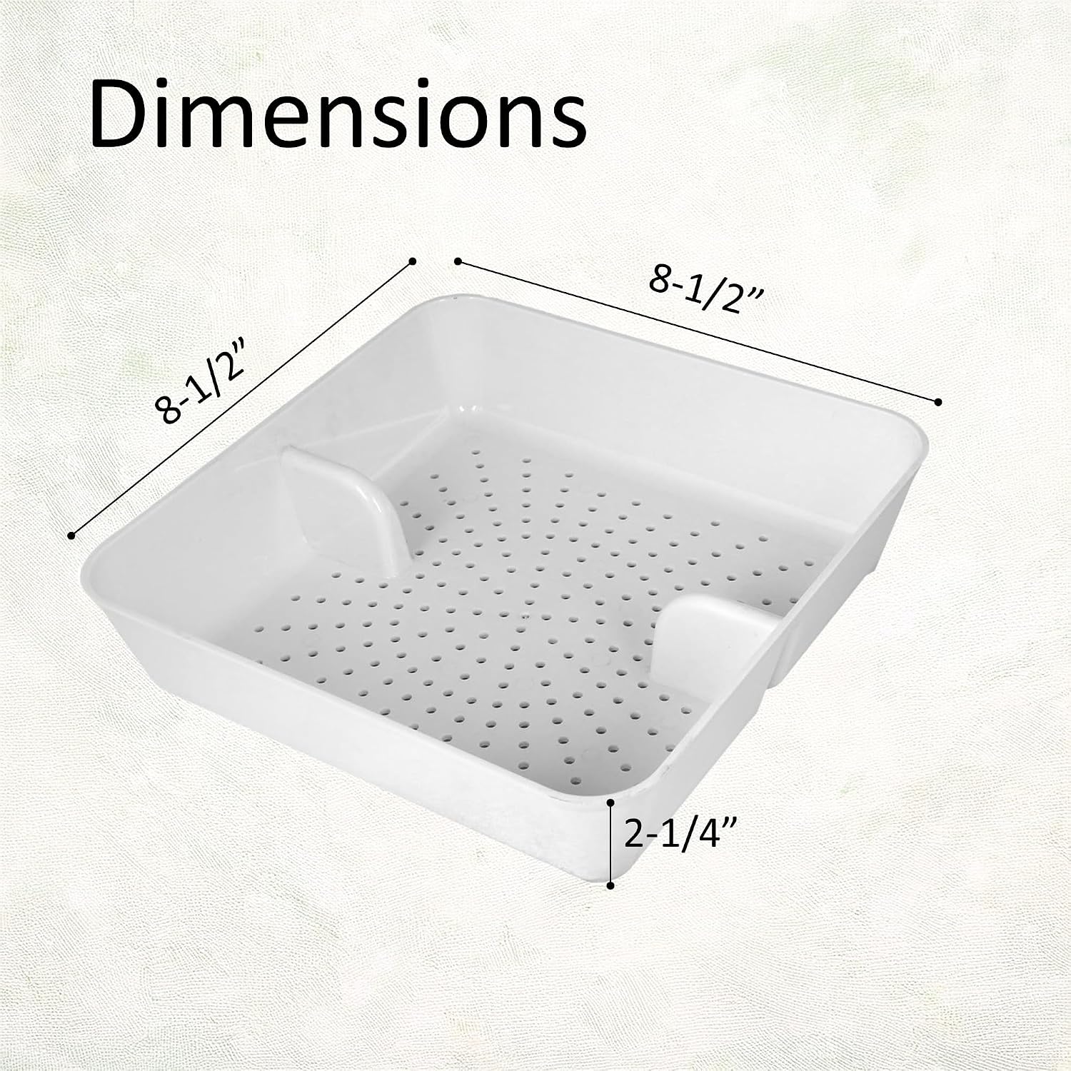 GSW 12 Pcs FS-PB ABS Plastic Floor Sink Drain Strainer Drop-in Basket, Catch Food Particles for Restaurants/Bar/Buffet, Fits in 8-1/2' Floor Sink Holes