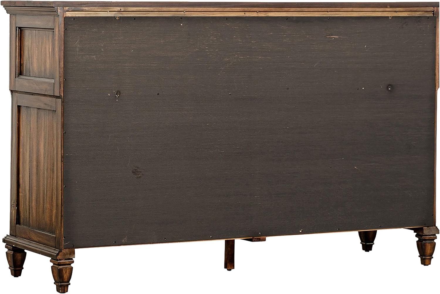 Coaster Home Furnishings Avenue Traditional 5-Piece Bedroom Set Eastern King Size Panel Bed Frame 68-inch Headboard Weathered Burnished Brown 223031KE-S5