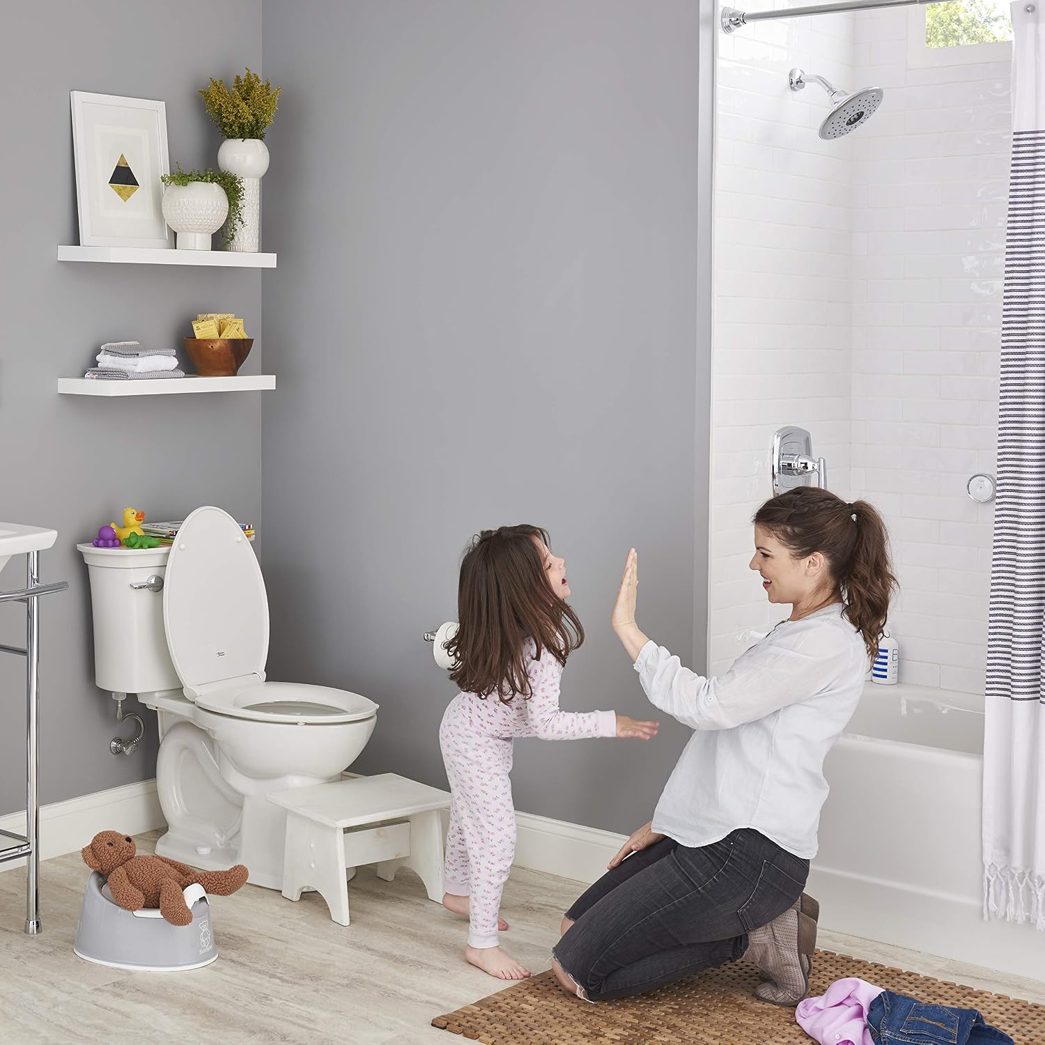 American Standard 2392202.020 Princeton 60 in. x 30 in. Americast Above-Floor Rough-In Bathtub with Left Drain and Built-In Overflow, White
