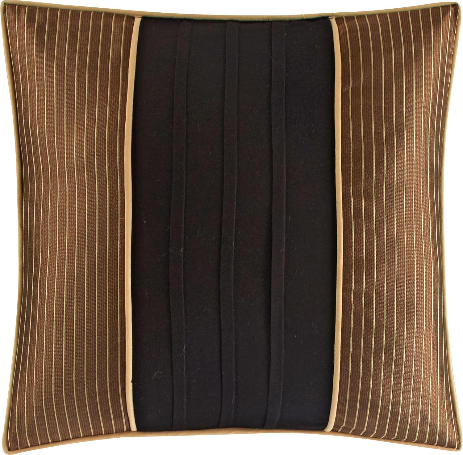 Stratford Park Black/Gold Comforter Set Queen Size, 7 Piece, Bedding Comforters & Sets, Pillow Shams Bedskirt, Jacquard Bedding Set, All Season