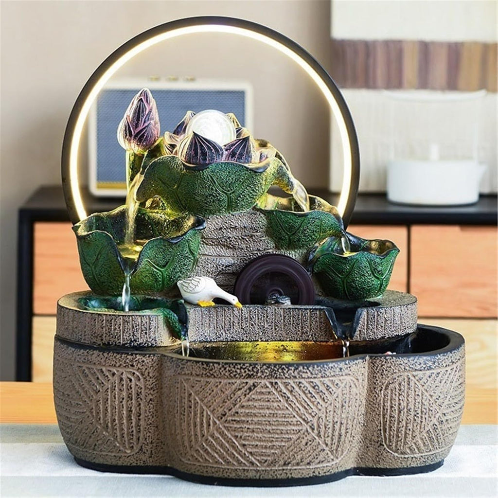 Tabletop Indoor Fountain, Tabletop Water, Feature for Home Office Decor Relaxation Decor