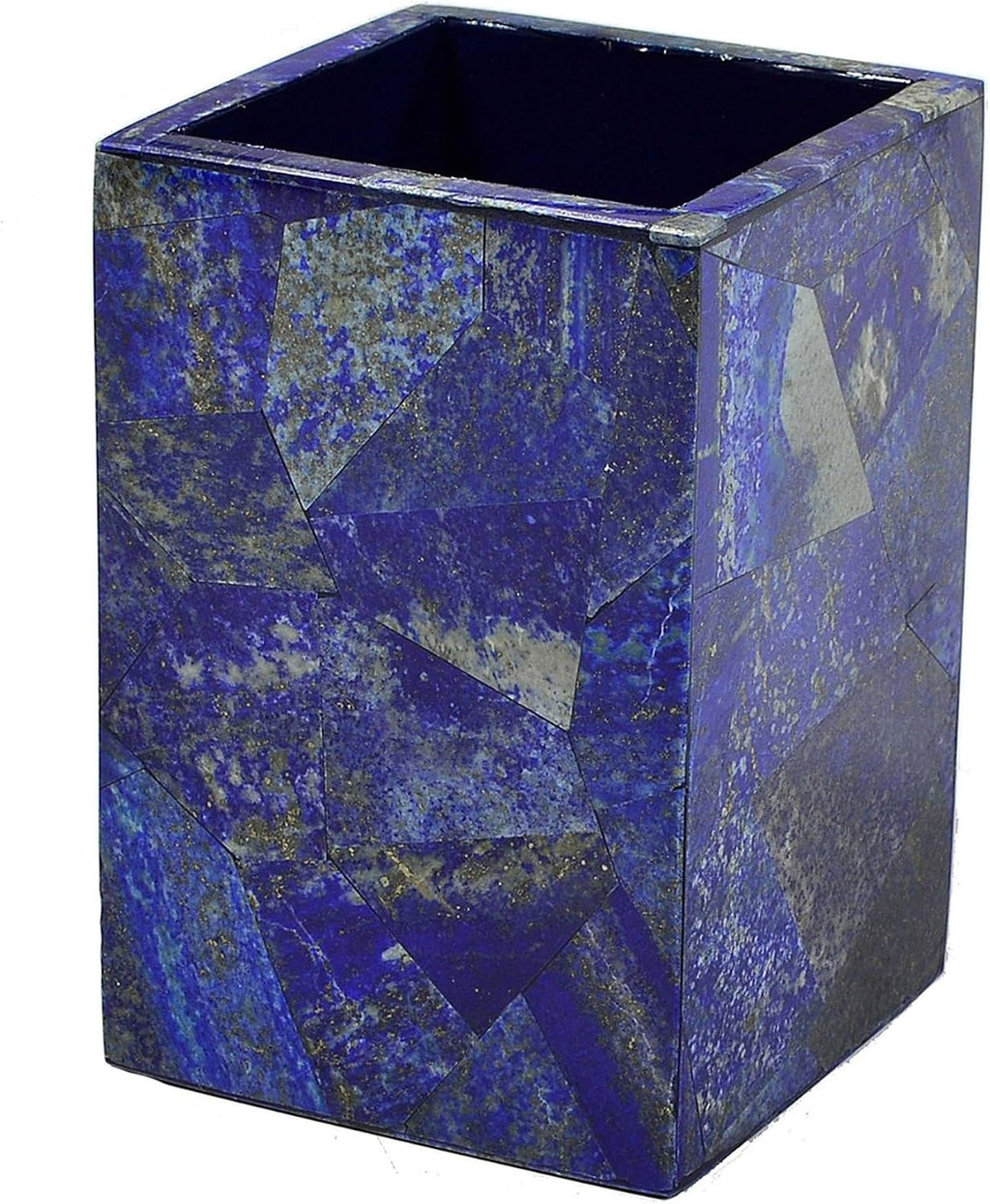 Set of 7 Piece Bathroom Set I Lapis Lazuli Stone Bathroom Kit I Lapis Lazuli Stone Towel Tray I Luxurious Look Bath Set I Random Work Toothbrush Holder