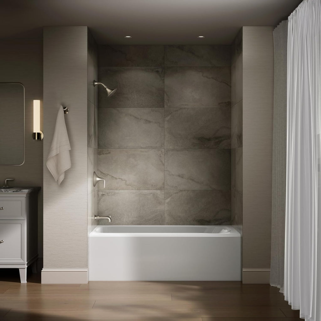 Kohler 25830-LA-0 Avec® 60' x 30' alcove bath, left drain, White