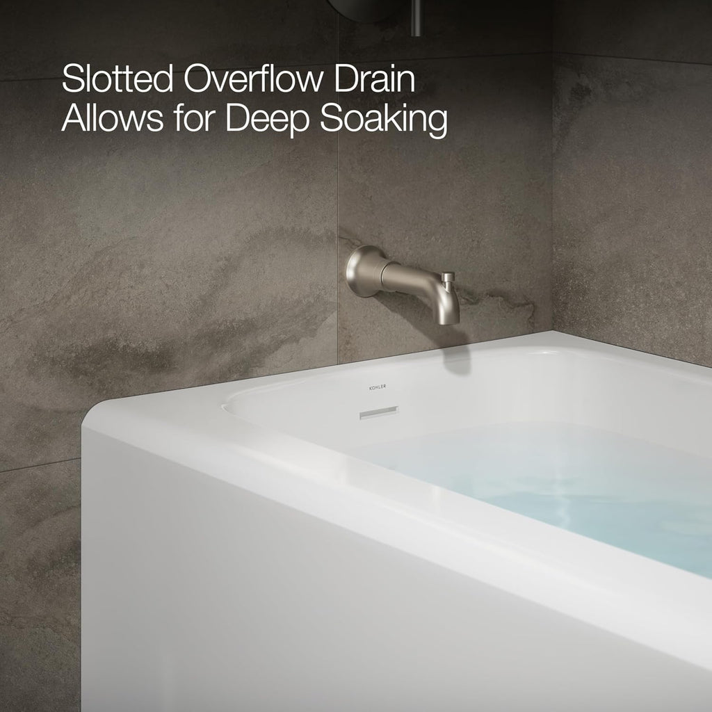 Kohler 25830-LA-0 Avec® 60' x 30' alcove bath, left drain, White