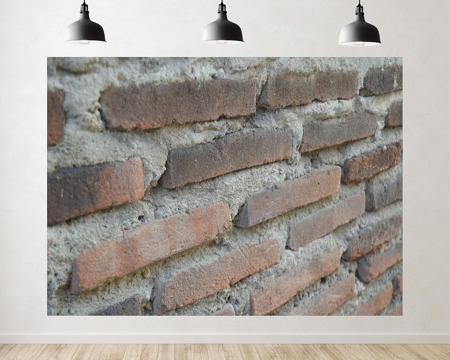 Trykid 20x10ft Aged Red Brick Wall Backdrop Rustic Textured Masonry Photography Background Wedding Bridal Shower Birthday Party Decoration Photo Booth Prop Fabric