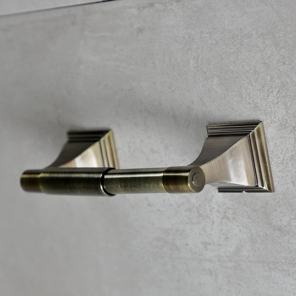 Kingston Brass BAHK61212478AB Monarch 5-Piece 18-Inch and 24-Inch Towel Bars Bathroom Accessory Set in Antique Brass