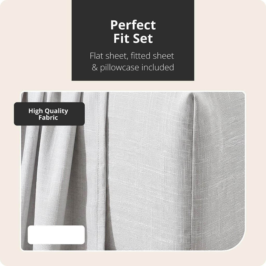 Tahari Home King Size Bedding Set - 5 Piece | Comforter, 2 Shams & 2 Decorative Pillows | Elegant Home Decor | Soft, Durable & Breathable | Fade & Wrinkle Resistant | Olivia Collection, Ivory