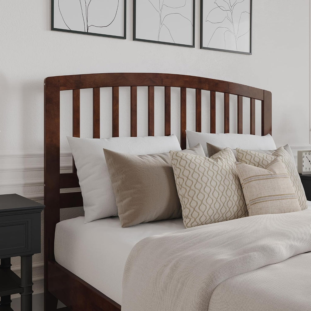 AFI, Richmond Slatted Queen Solid Wood Headboard, Walnut