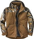 Legendary Whitetails Mens Winter Coat Quilted Canvas Water Repellent Insulated Workwear Jacket