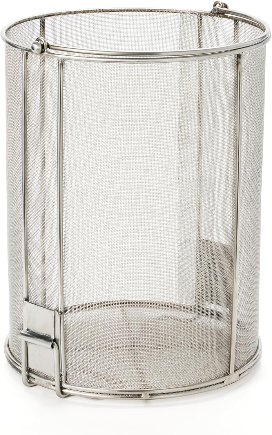 Dip N' Drain – Stainless Steel Part Cleaning Strainer Basket for 5-Gallon Buckets (Bucket Not Included) | 1/32″ Mesh, Swing Handle, Great for Mechanics, Auto Parts, Garage, Shop & Home Cleaning