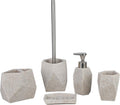 axentia Bath Set, Beige, 5-teilig