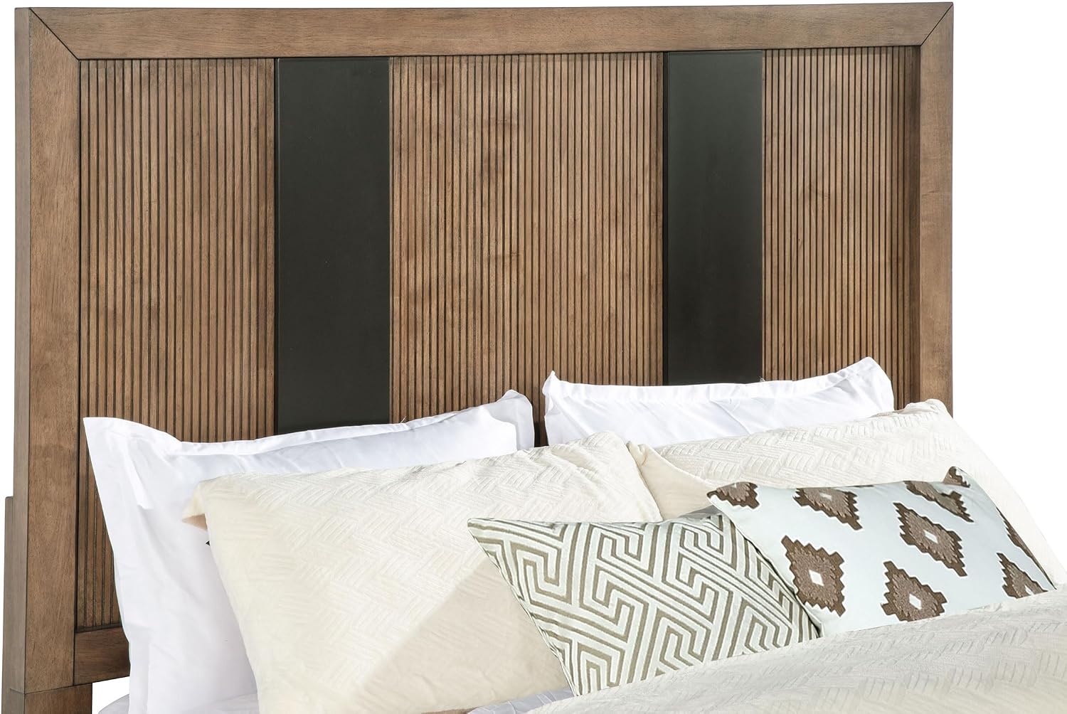 Coaster Home Furnishings Terrace Transitional 4-Piece Bedroom Set Queen Size Storage Panel Bed Frame 58-inch Headboard Ash Brown 224900Q-S4