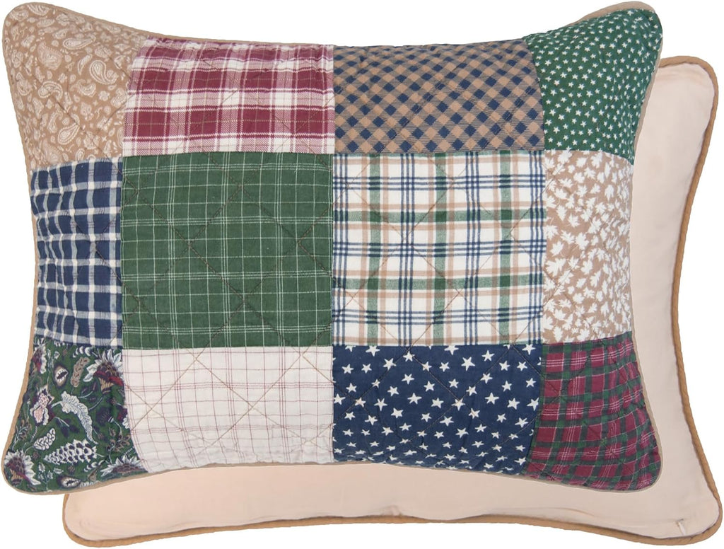Donna Sharp Rustic Paisley- Queen Quilt Set, Measures 90 x 90, Includes 1 Quilt and 2 Standard Shams, Machine Washable