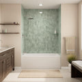 Prism 60 in. L x 32 in. W Acrylic Alcove Left-Hand Drain Bathtub, White