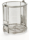 Dip N' Drain – Stainless Steel Part Cleaning Strainer Basket for 2-Gallon Buckets (Bucket Not Included) | 1/4″ Mesh, Swing Handle, Great for Mechanics, Auto Parts, Garage, Shop & Home Cleaning