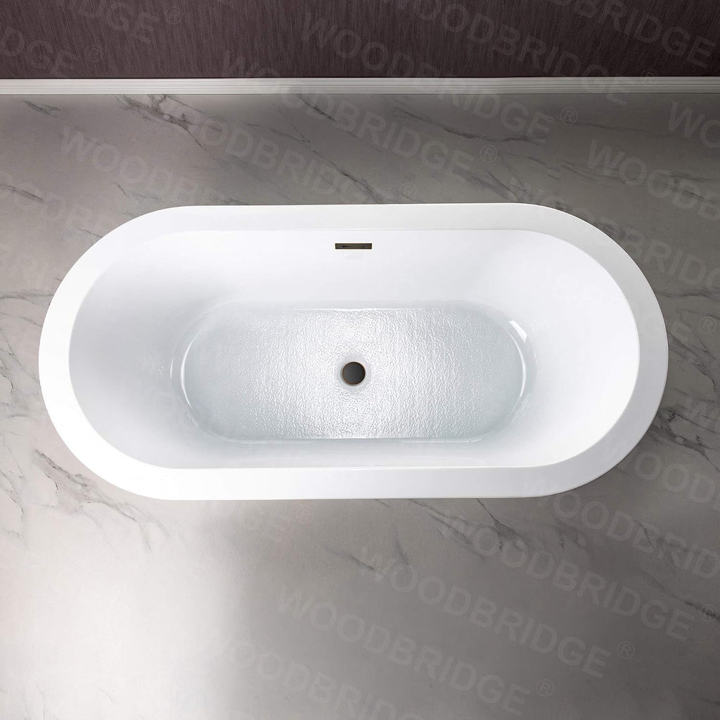 WOODBRIDGE B0002-ORB-Drain&O Bathtub, Oil-Rubbed Bronze