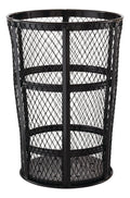 Rubbermaid Commercial Products Durable Street Metal Trash Can, 45-Gallon, Black, Large Waste Container for Outdoor Public Areas/City Streets/Parks/Beaches/Boardwalks/Malls