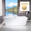 WOODBRIDGE B0003-BG-Drain &O Bathtub, White