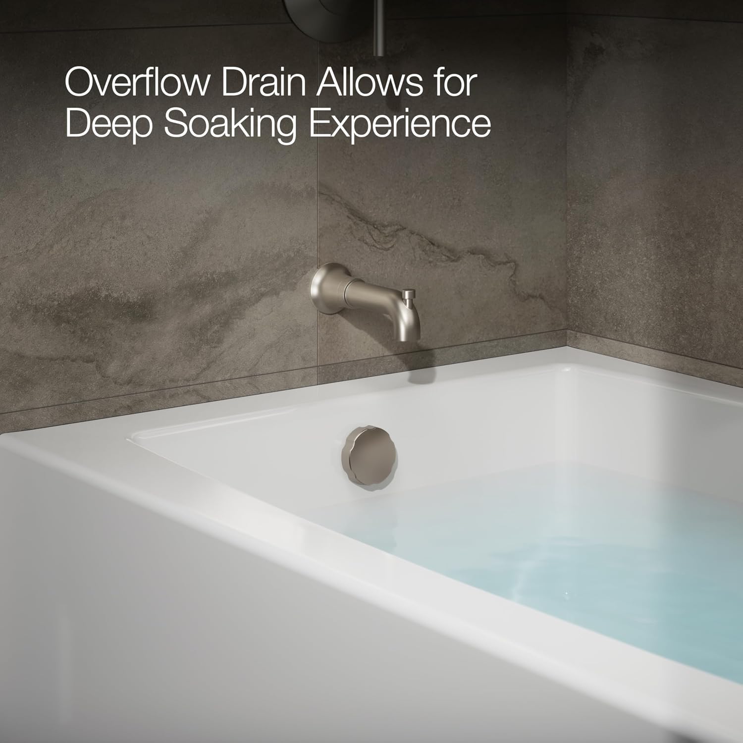 Kohler K-26107-LA-0 Entity 60' x 36' Alcove Bath, Left Drain, White