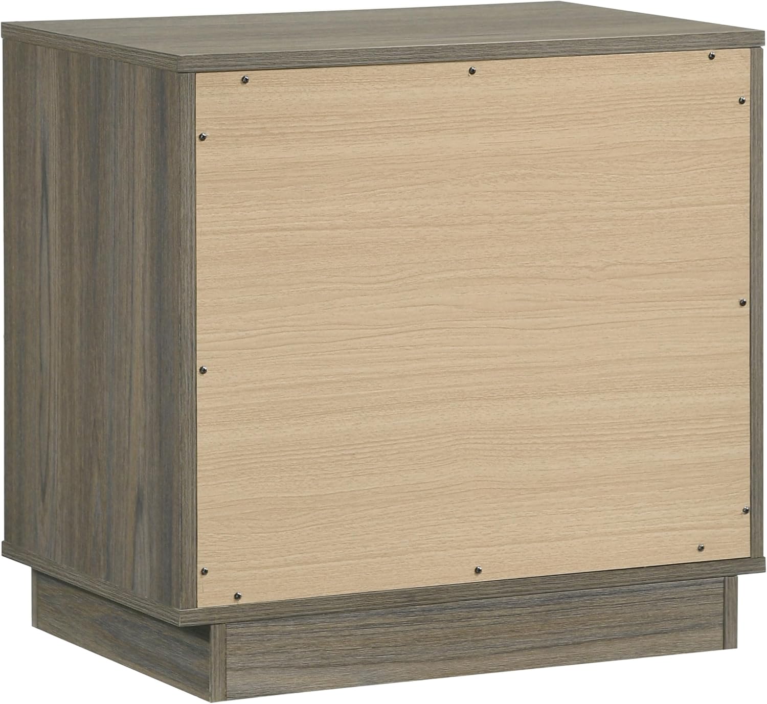 Coaster Home Furnishings Fenwick Contemporary 4-Piece Bedroom Set Queen Size Bookcase Bed Frame 48-inch Headboard Grey Oak/Almond 224981Q-S4