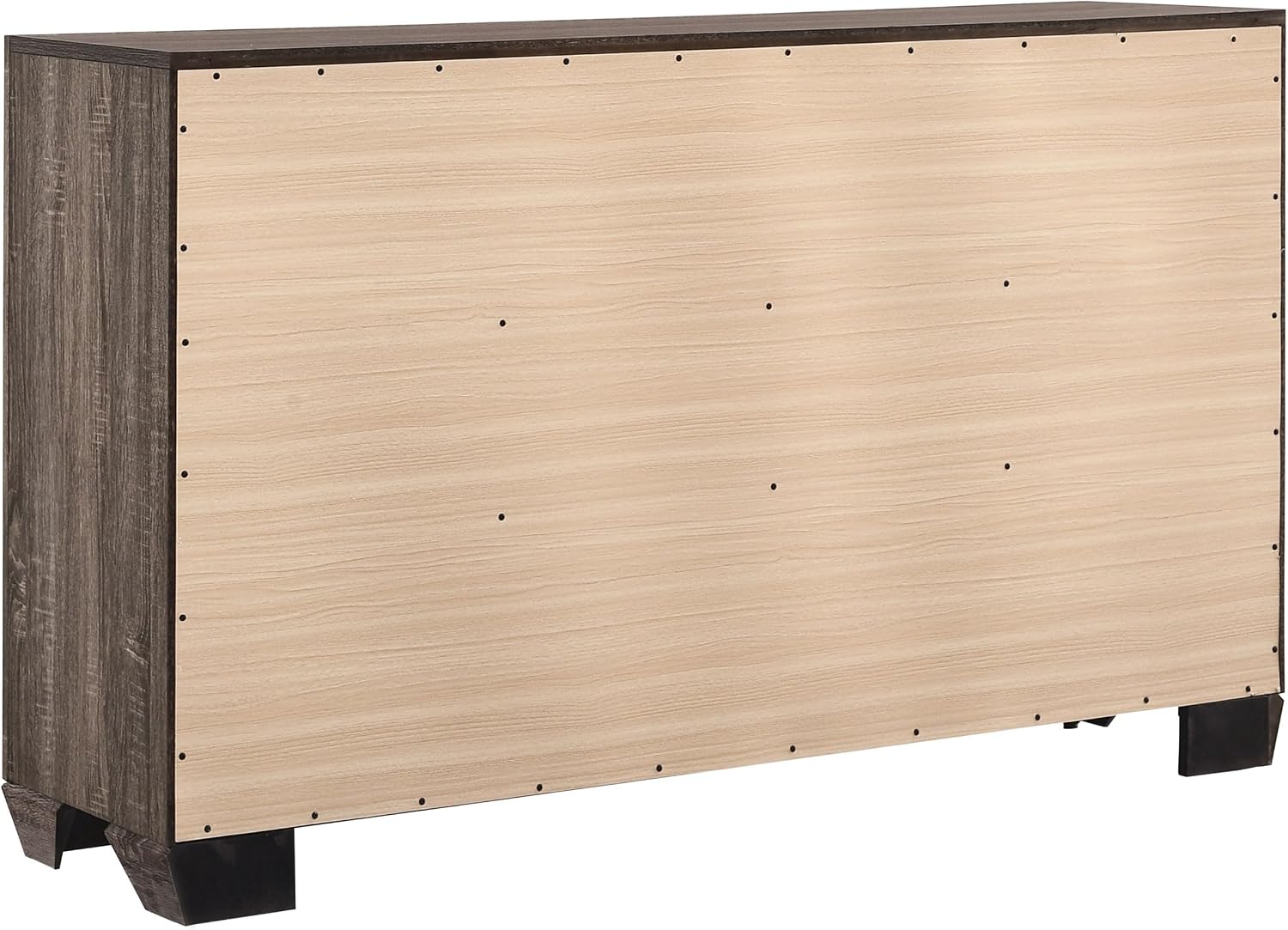Coaster Home Furnishings Kauffman Transitional 4-Piece Bedroom Set Queen Size Storage Panel Bed Frame 54-inch Headboard Washed Taupe 204190Q-S4