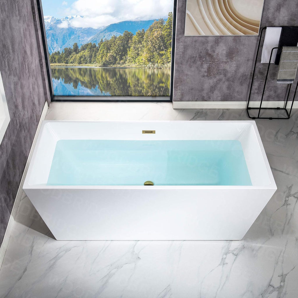 WOODBRIDGE B0003-BG-Drain &O Bathtub, White