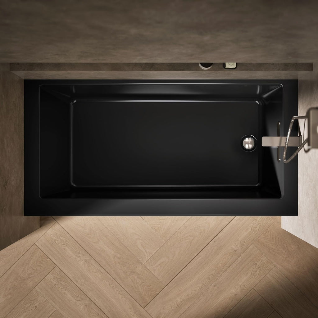 Kohler 1956-RA-7 Underscore® 60' x 30' alcove bath right drain, Black Black