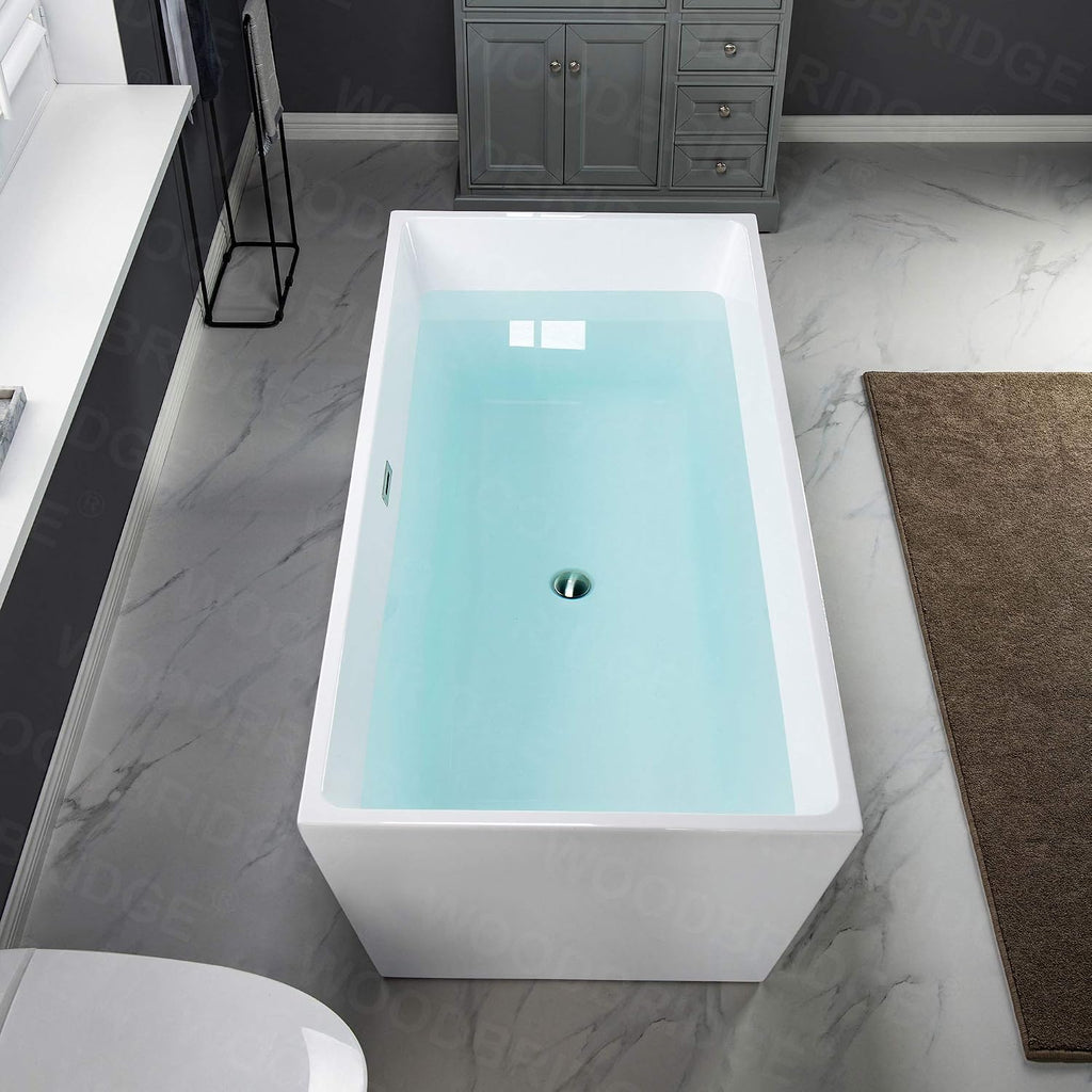 WOODBRIDGE B0003-C-Drain &O Bathtub, White
