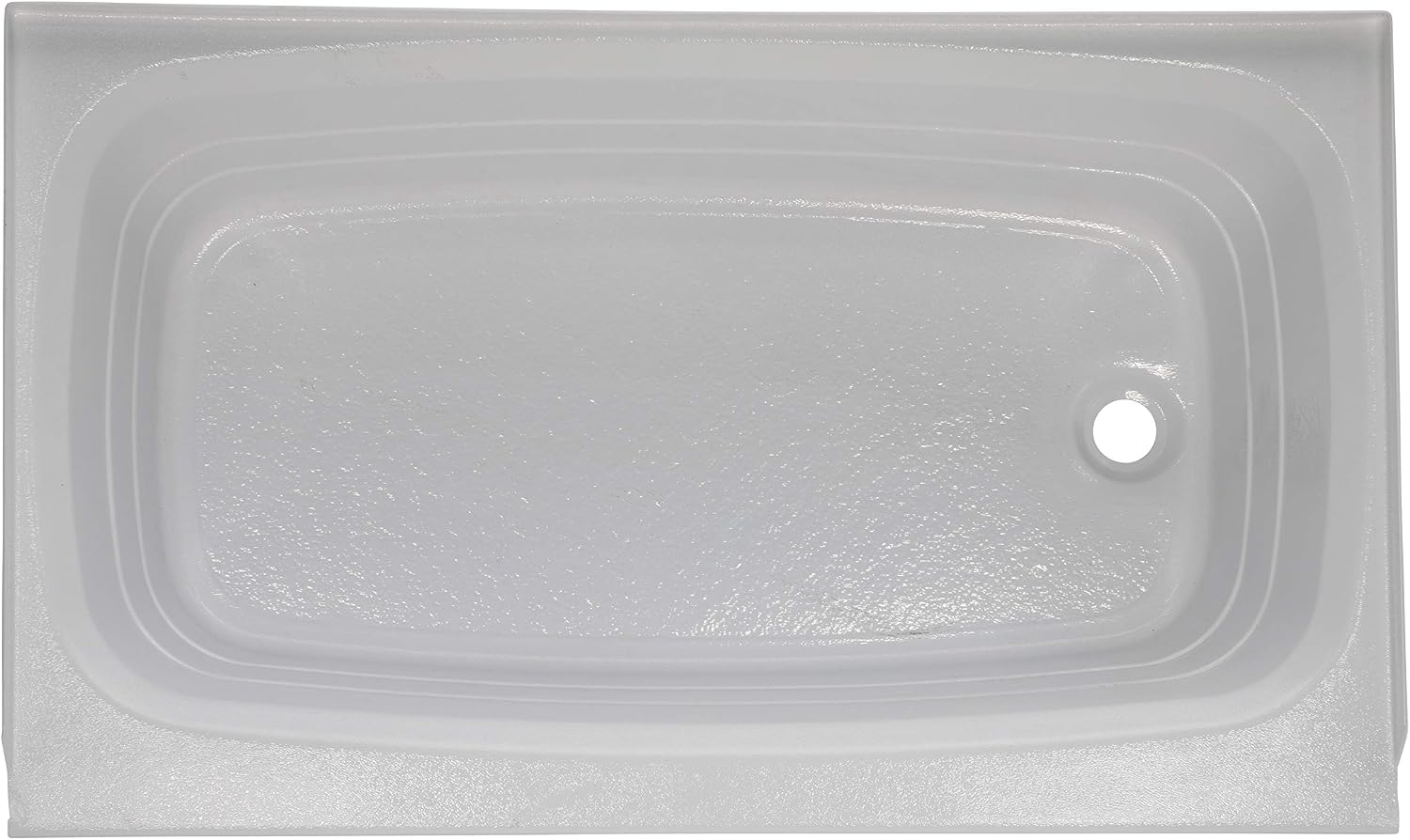 Lippert Replacement 24' x 40' White Bathtub with Right Drain, Scratch-Resistant ABS Acrylic for RVs, Travel Trailers, 5th Wheels, Motorhomes - W2440RHSPK