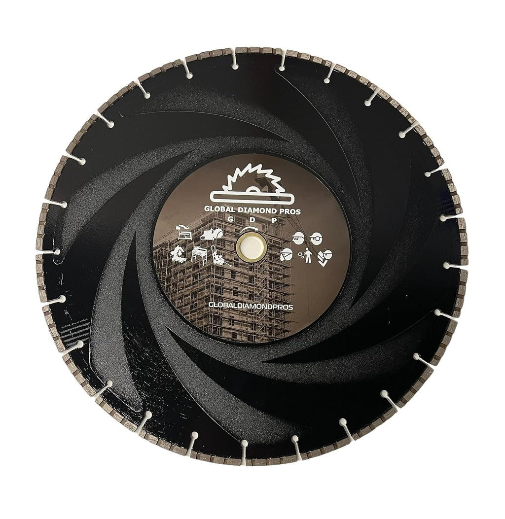 16' Ductile Iron Diamond Saw Blade for Hard Metals, Concrete, Ductile Pipe, 1'-20mm Arbor
