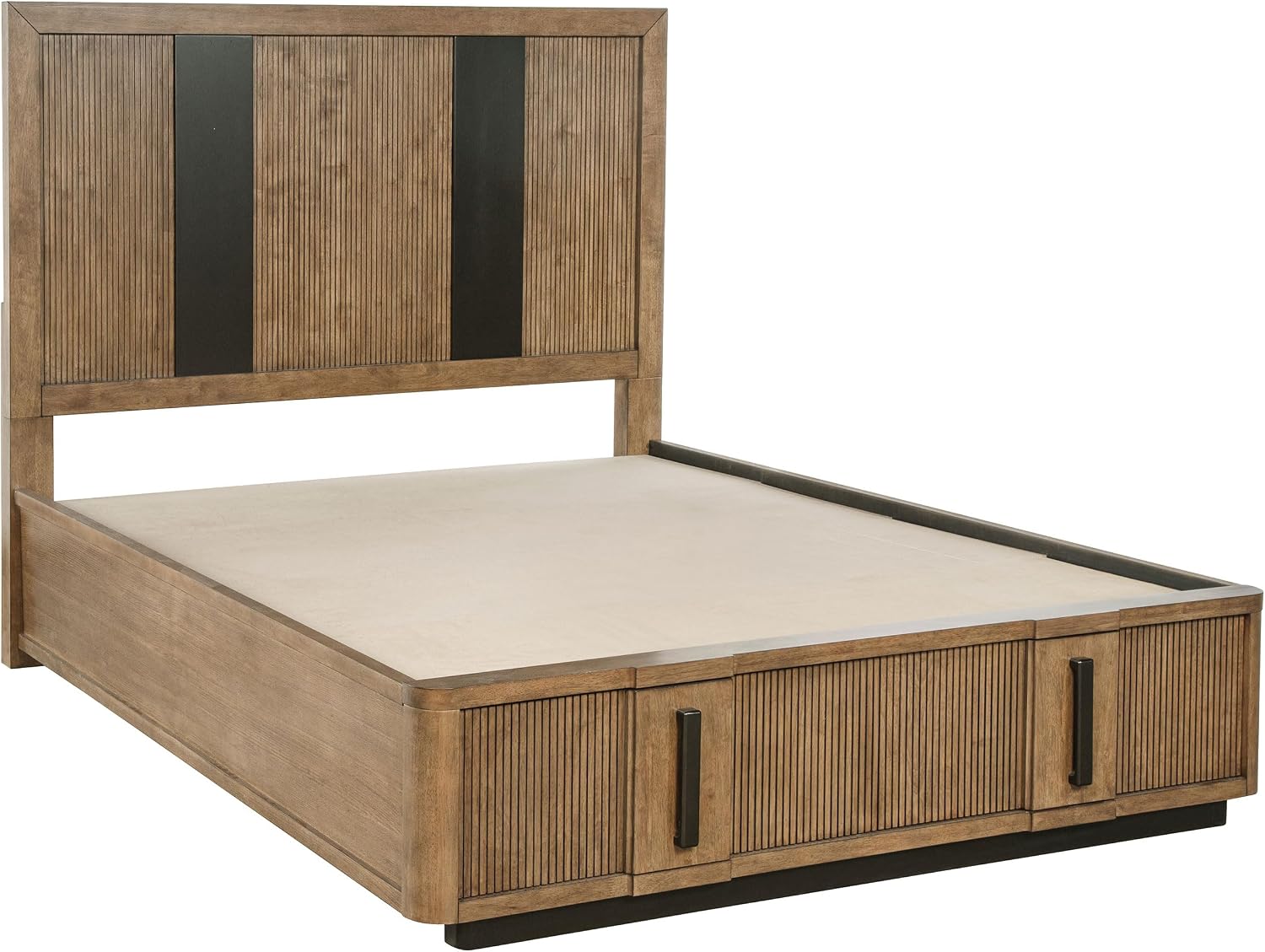 Coaster Home Furnishings Terrace Transitional 4-Piece Bedroom Set Queen Size Storage Panel Bed Frame 58-inch Headboard Ash Brown 224900Q-S4
