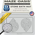 5X Faster Drying - Premium Bathroom Mat Set (2 Pack) [The Dry Home System] – Stone Bath Mats for Bathroom & Dish Drying Mat Stone – Non Slip Diatomaceous Earth – Zen Sterling