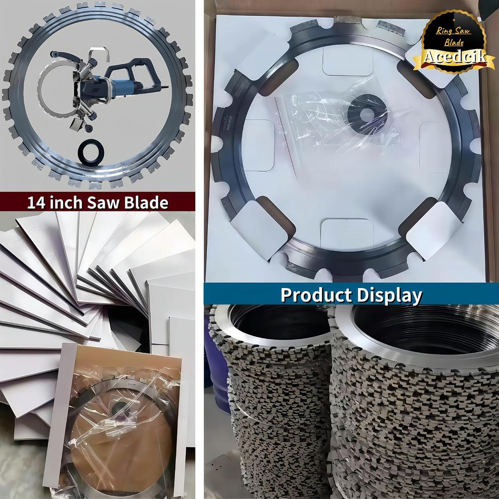 16in Ring Saw Blades,Designed for Cutting Hard Walls Such as Concrete, Masonry Brick, Steel Bars, Prefabricated Panels, Granite, et (Saw Blade Diameter 410MM)