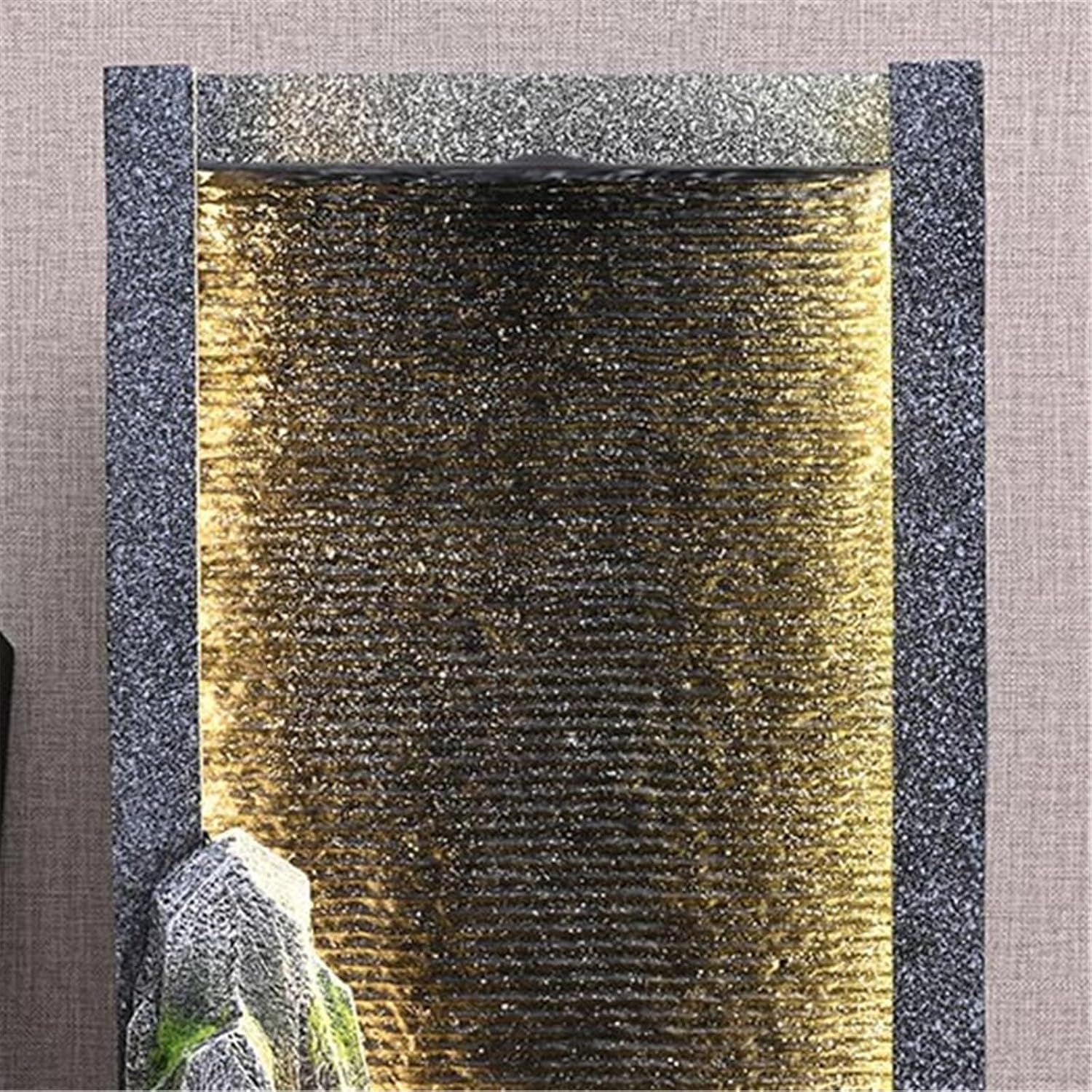 Tabletop Tabletop Fountain Minimalist Rockery Curtain Wall Water Ornaments for Office Indoor Decoration Decor